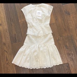DVF white lace sundress